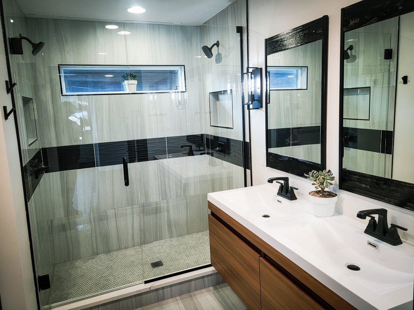 After — refreshed wet area