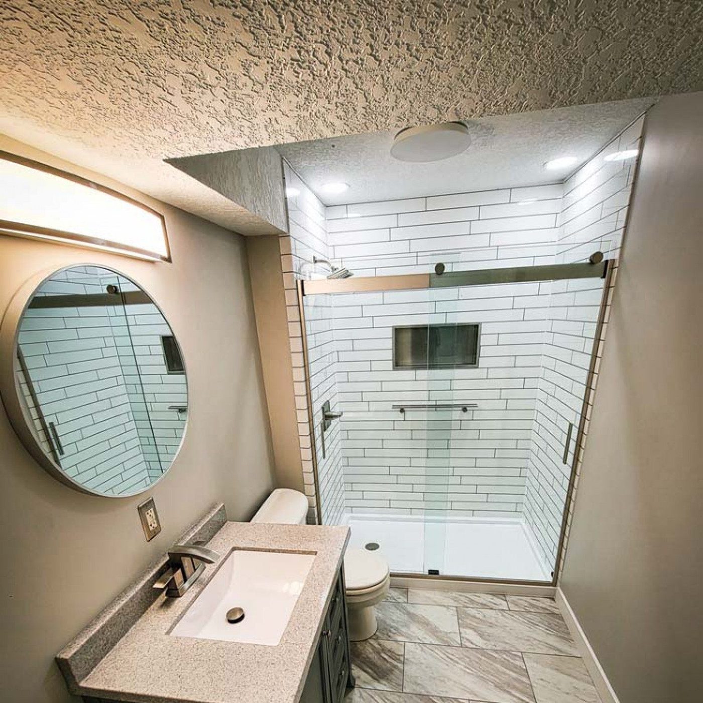 Full bath acrylic tile unit