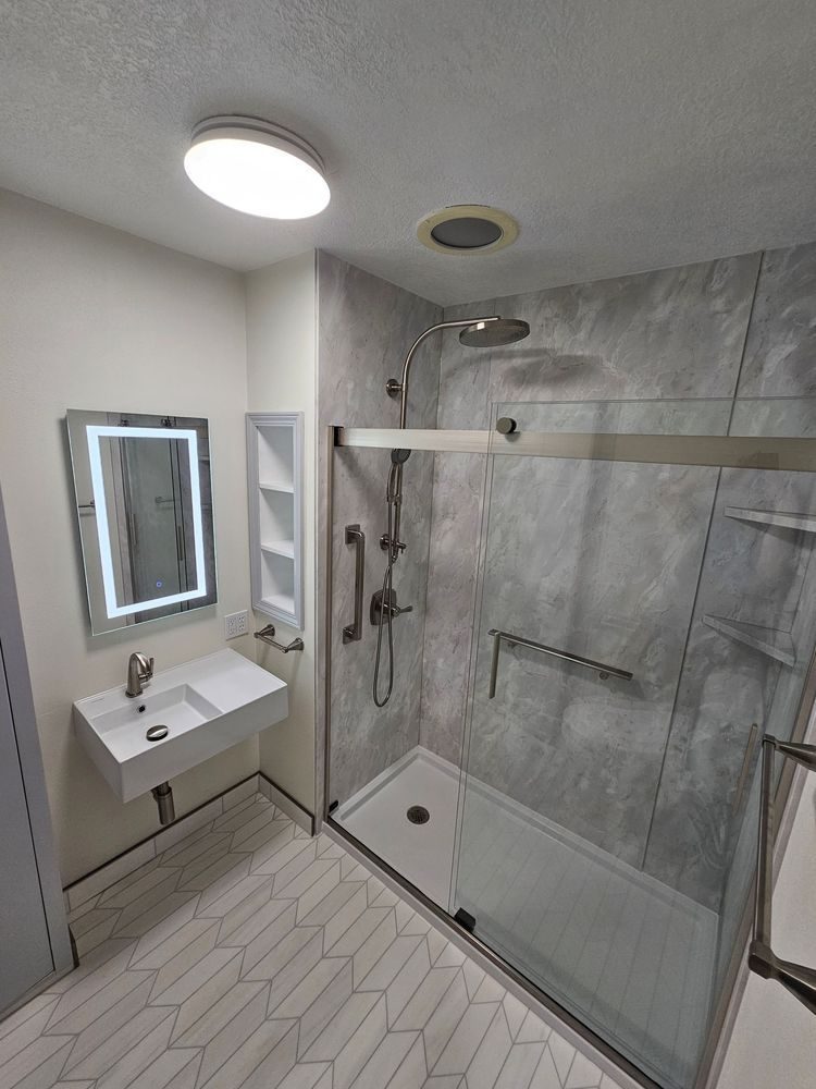 Compact shower conversion