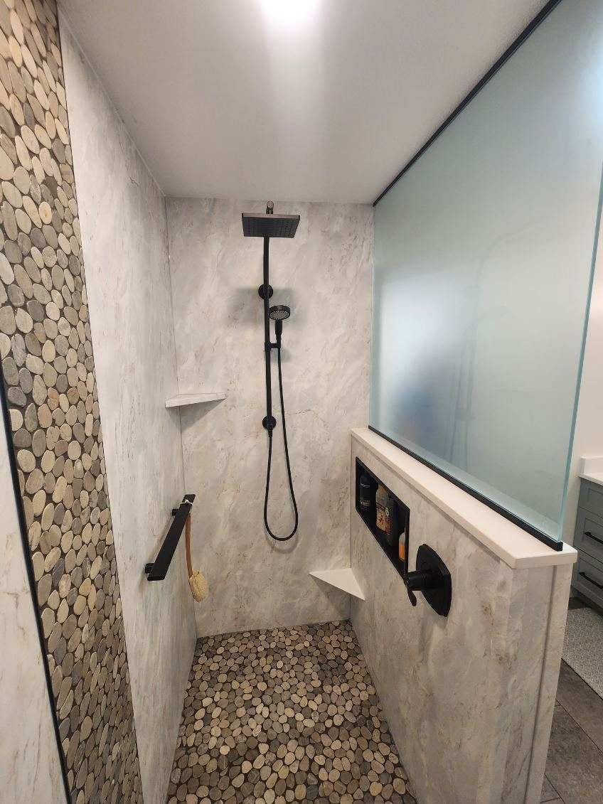 Hybrid wall system finish